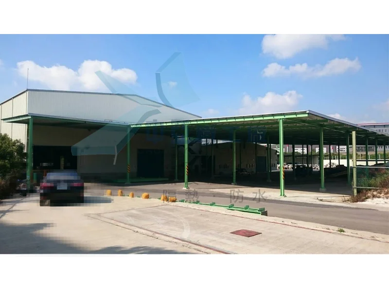 【楊梅廠房雨遮工程】高強度 H 型鋼鋼骨結構，打造耐用、穩固的遮陽擋雨空間
