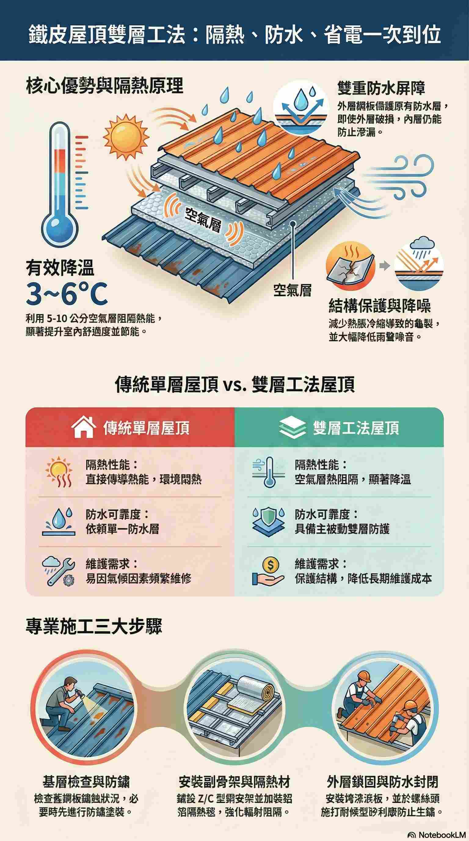 雙層屋頂結構圖