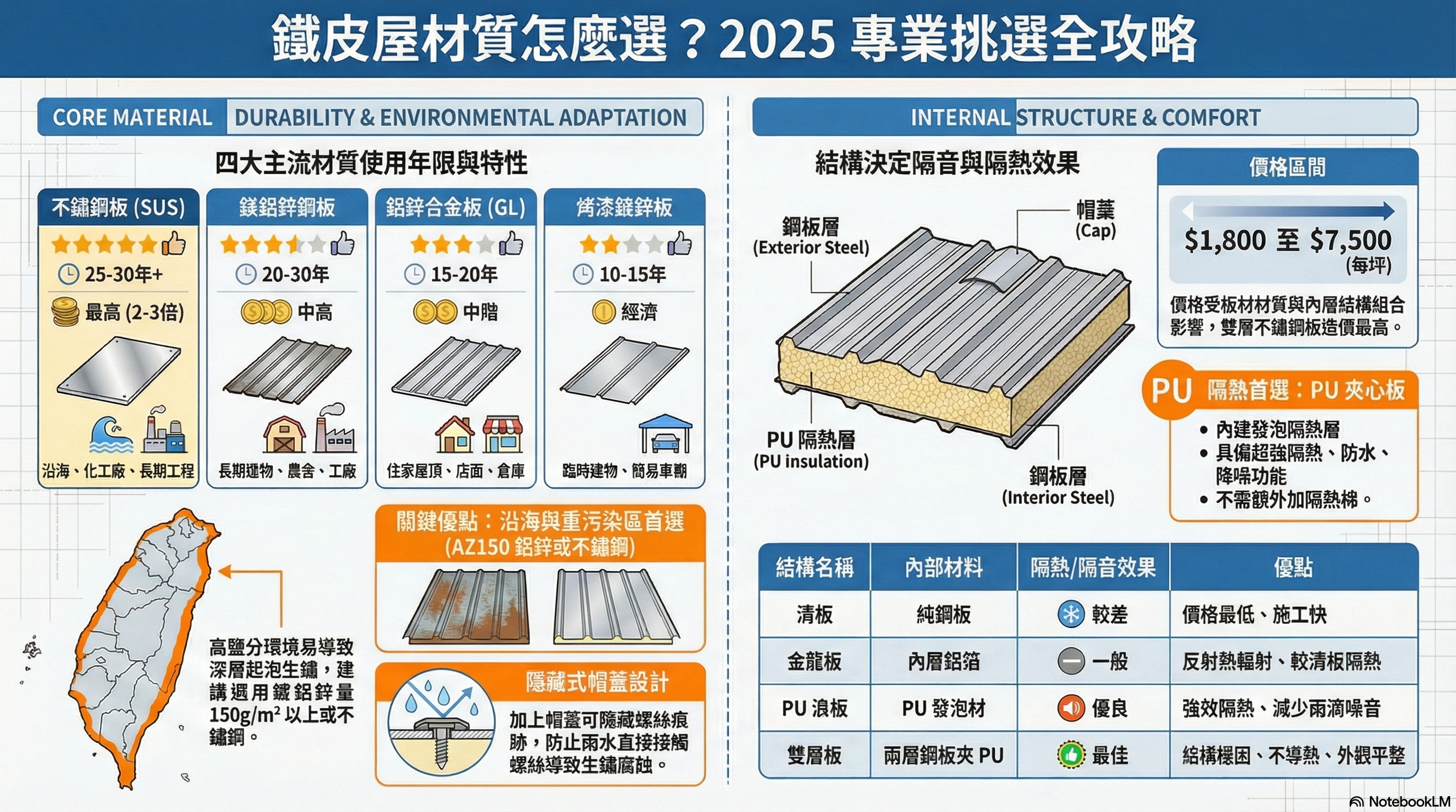 浪板材質結構圖