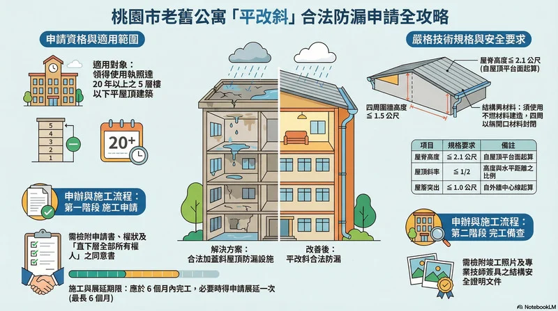 桃園合法斜屋頂申請懶人包